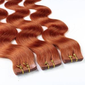 Накладные волосы tape extensions echthaar #8/43 hellblond rot-gold Hair2Heart, 50cm, количество 10 шт.
