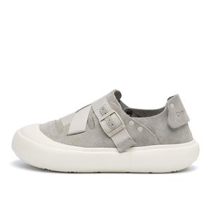 Низкие повседневные туфли женские Devo Life, Gray Suede