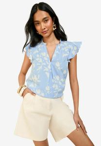 Блуза REGULAR FIT - SLEEVE V-NECK Friends Like These, синий