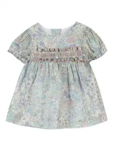 Платье с объемными рукавами и сборками Tartine Et Chocolat, синий