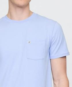 Футболка унисекс с карманом из органического хлопка GAP, светло-голубой