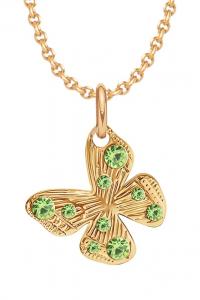 Позолоченное колье Papillon Lilou, золотой