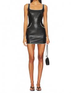 Комбинезон Ginger Skort Romper In черный Amanda Uprichard, черный