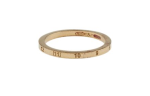 Кольцо с выгравированным номером Maison Margiela, золото