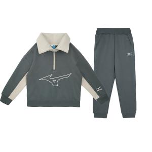 Детская повседневная спортивная одежда Mizuno, темно-серый