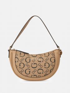 Мини-сумка на молнии с логотипом Norwood Guess Factory, коричневый