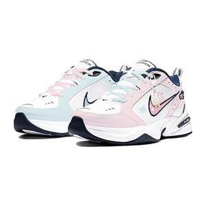 Nike Кроссовки Air Monarch 4 с защитой от скольжения, износостойкие, низкие, массивные, унисекс, сине-розовые