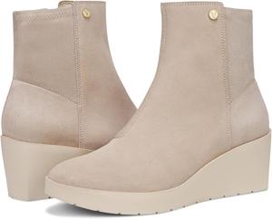 Женские ботильоны на танкетке Vionic Skylar - удобные ботинки и поддерживающая обувь для ходьбы с встроенной поддержкой свода стопы, Oatmeal Suede/Stret