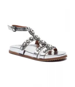 Кожаные сандалии OCTAVIA FLEXI GLADIATOR Kurt Geiger, серебро