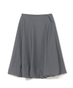 Тропическая шерстяная юбка миди