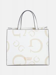 Миниатюрная сумка-тоут Lindey Guess Factory, цвет White Multi