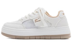 Кроссовки для скейтбординга женские, низкие, бежевые/хаки Warrior