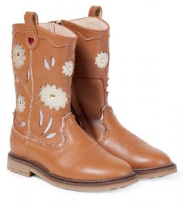 Ботинки Sister Wendy Flo из кожи Pom d'Api, Nappa Camel