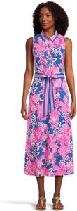 Платье Lilly Pulitzer Ryland Midi Dress, цвет Starlight Navy Once/Floral Engineered