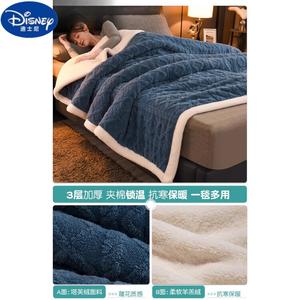 Disney Плед из флиса 200х230 см, трехслойный, вес 2,5 кг, цвет Soft Blue