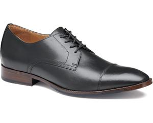 Оксфорды Johnston & Murphy Richland Cap Toe, цвет Black Full Grain
