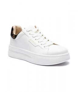 Кеды женские Guess Винни кожаные на толстой подошве, белый