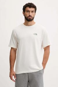 Хлопковая футболка The North Face, бежевый