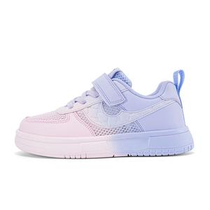 Нескользящие, амортизирующие, износостойкие, дышащие, средней высоты, повседневные детские кроссовки BOBDOG, розовый/фиолетовый