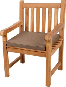 Подушка на сиденье для скамейки, садовой качели, сиденья, гладкая. FK5 (60x60x5, светло-коричневая)