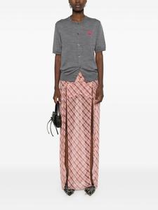 Comme Des Garçons Play шерстяной кардиган с нашивкой, серый