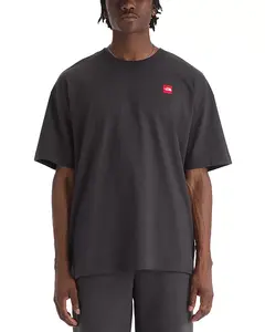 Футболка TNF в красной коробке свободного кроя с логотипом The North Face, черный