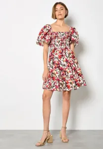 Размытое повседневное платье в стиле икат Apricot, Pink