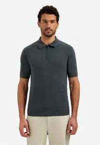 Поло с застежкой-молнией No Excess, Dark Steel