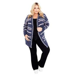 Кардиган Skye в полоску для женщин plus size Avenue, Indigo