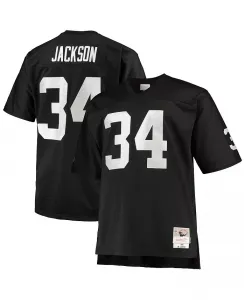 Мужская реплика джерси Bo Jackson Las Vegas Raiders 1988 года для высоких и полных, черная Mitchell & Ness