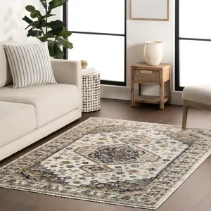 Ковер Lakelynn Persian Medallion Area Rug nuLOOM, 152x239 см, светло-голубой