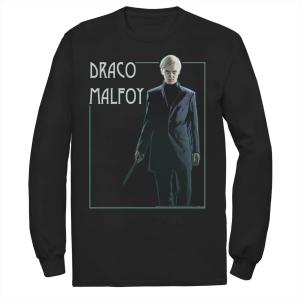 Мужская футболка с длинными рукавами и рисунком Гарри Поттера Драко Малфоя в простой рамке с портретом Harry Potter