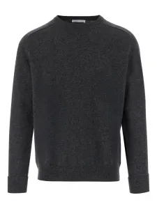 Кашемировый свитер с круглым вырезом OLIVER LATTUGHI, серый