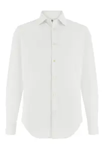 Boggi Milano Рубашка на пуговицах Regular fit в белом цвете