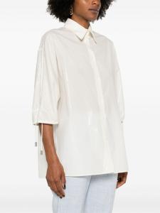 Peserico декорированная рубашка из тафты, серый