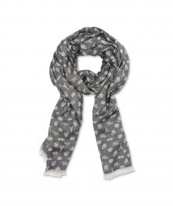 Шарф karl icon pashmina black KARL LAGERFELD PARIS, черный