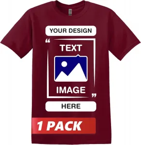 Gildan Custom T-Shirts — персонализированная футболка Unisex Crewneck