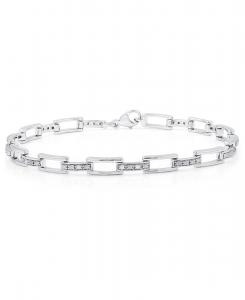 Браслет с бриллиантами (1/4 карата) из стерлингового серебра Marsala, Silver