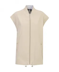 Бежевая куртка-бомбер из технической ткани Weekend Max Mara, бежевый