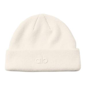 Alo Yoga Белая унисекс шапка из переработанного полиэстера Beanies