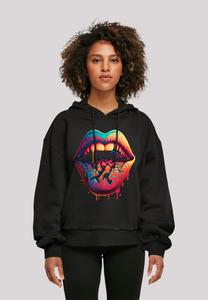 Толстовка DROOLING LIPS - Hoodie F4NT4STIC, черный