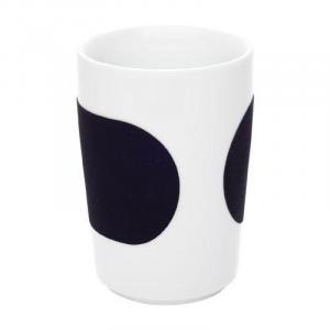 Большая чашка Five Senses Touch Banderole черная 0,35 л Kahla, белый черный