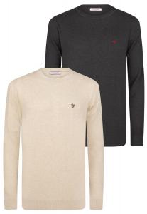 Felix Hardy Свитер в светло-бежевом и черном цветах