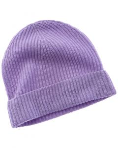 NAADAM Collection, Вязаная шапочка из смеси шерсти и кашемира в рубчик Naadam, фиолетовый