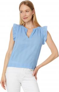 Женский джемпер с рукавами-крылышками и разрезом на горловине Lilla P, Harbor