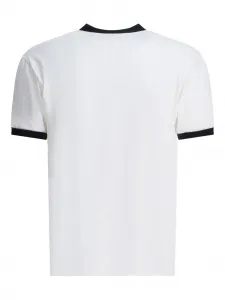 Футболка-рингер с принтом Kapital, белый