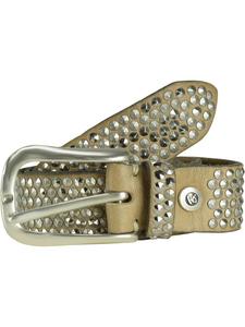 Ремень b.belt Nietengürtel Leder 95 cm, кэмел