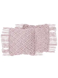 Декоративная подушка Beliani 2er Set Deko YANIKLAR, розовый