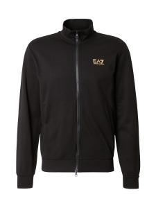 Толстовка с капюшоном на молнии EA7 Emporio Armani, черный