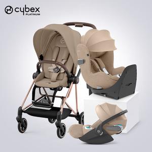 Cybex Коляска-трансформер 0-4 лет Mios + люлька для новорожденных + вращающееся на 360° сиденье, Miquido + Rose Gold Miquido PLUS+